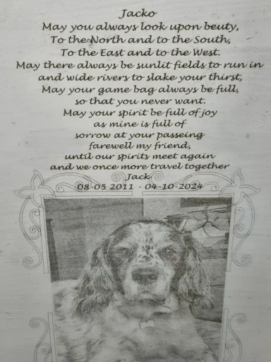 Pet Memorial Plaque (fully customisable)